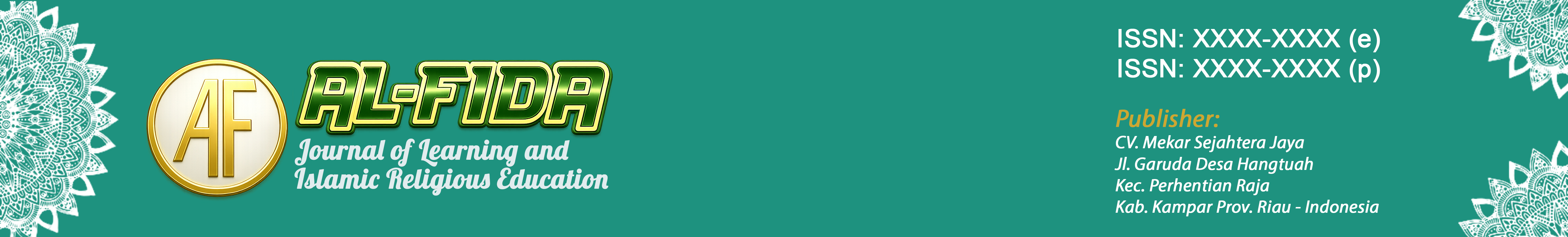 Logo Al-Fida Journal of Learning and Islamic Religious Education